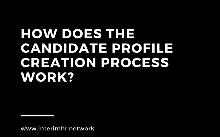 How does the candidate profile creation process work?