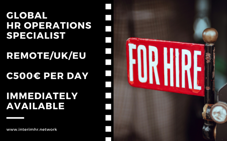 Candidate Profile: Global HR Operations Specialist | Open to both fractional consulting or permanent opportunities | Significant global experience witihin some high profile international businesses | Remote across EU and UK | Daily rate c500€
