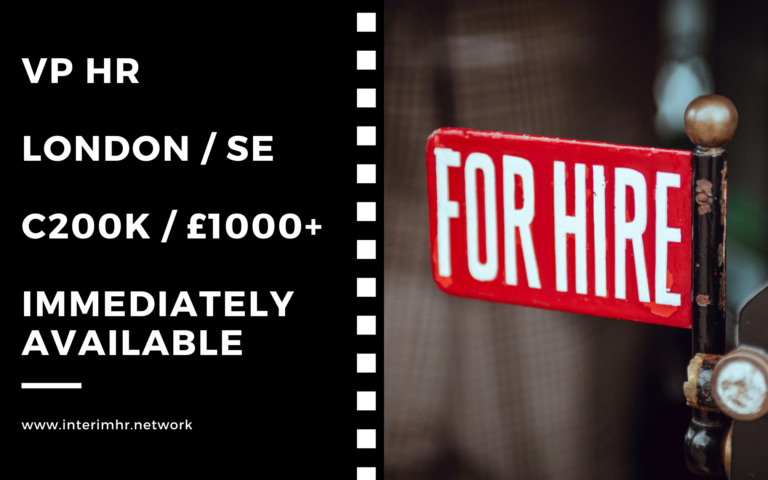 Candidate Profile: Senior HR Leader with significant strategic HR experience across a range of global knowledge based businesses  | London & South East | Day Rate £1000+ | Perm c£200k
