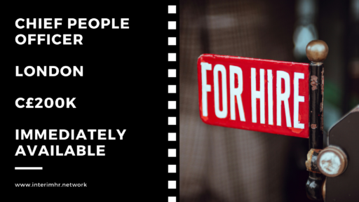 Immediately Available: Chief People Officer – London – c200k