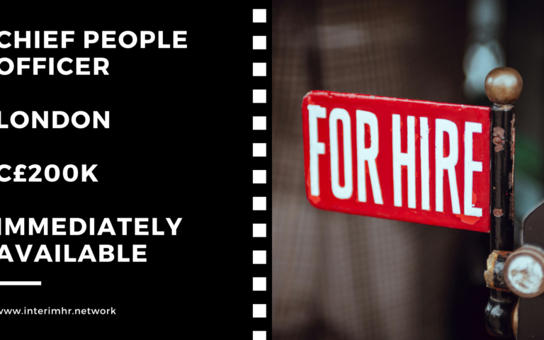 Immediately Available: Chief People Officer – London – c200k