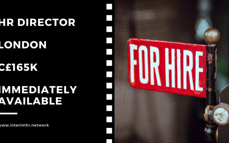 Immediately Available: HR Director – London – c165k