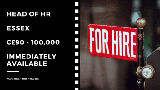 Immediately Available: Head of HR – Essex / London – c90-100k