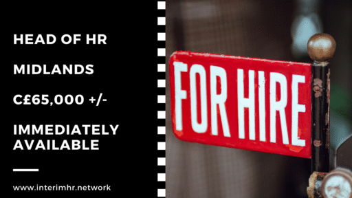 Immediately Available: Head of HR – Midlands – c65,000+\-