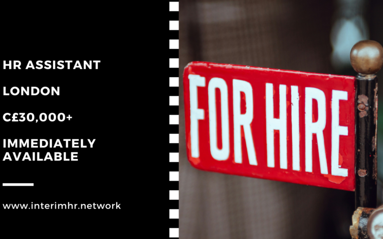 HR Assistant – London – c30k+