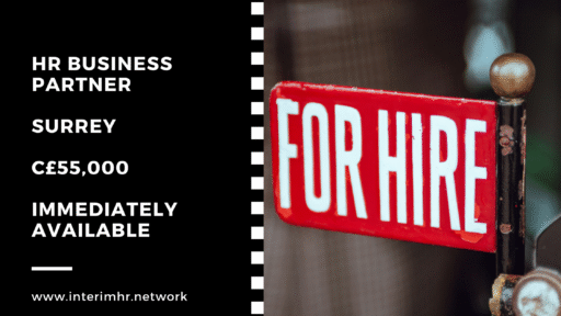 Immediately Available: HR Business Partner – Surrey – c55k