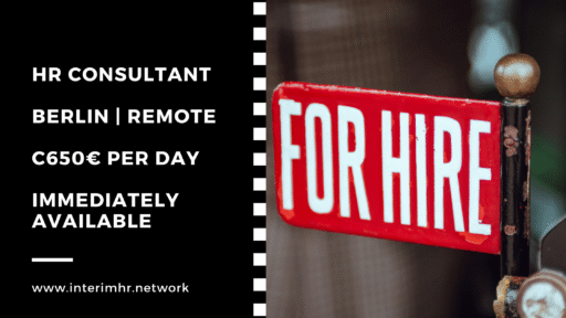 Immediately Available: HR Consultant – Berlin or Remote (Across EU)