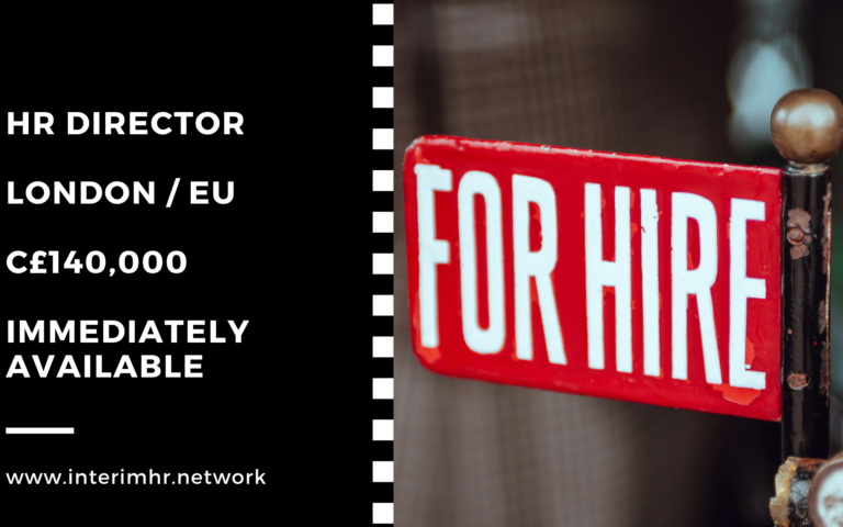 Immediately Available: Global HR Director – London/EU – c£140k