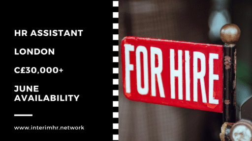 HR Assistant – London – c30k+