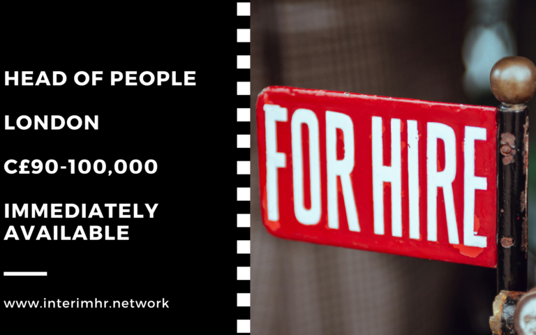 Head of People – London – c. £90–100k