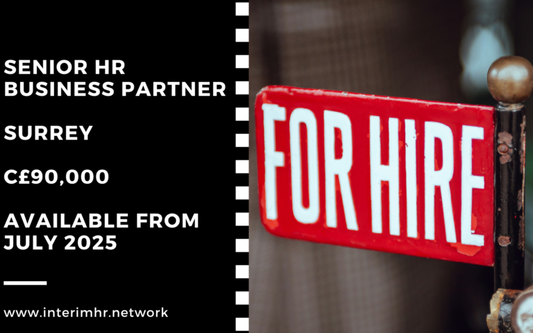 Available July: Senior HR Business Partner – Surrey – c. £90,000