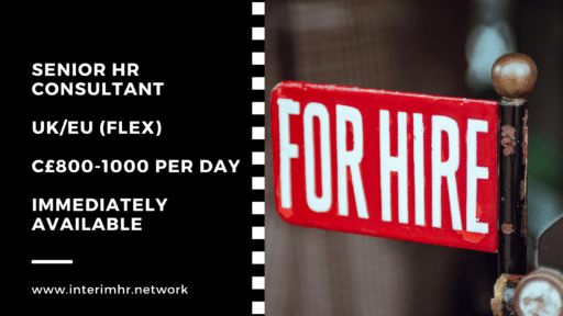 Senior HR Consultant – UK/EU – c£800-1000 per day