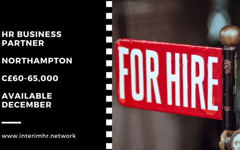 HR Business Partner – Northampton – c£60-65,000