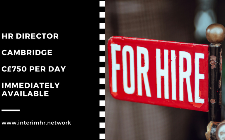 HR Director – Cambridge – c£750 per day