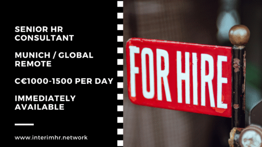 Senior HR Consultant – Munich -c€1000-1500 per day