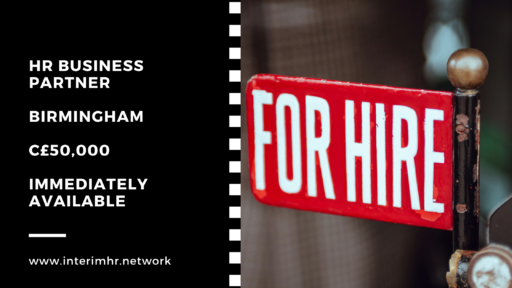 HR Business Partner – Birmingham – c50k