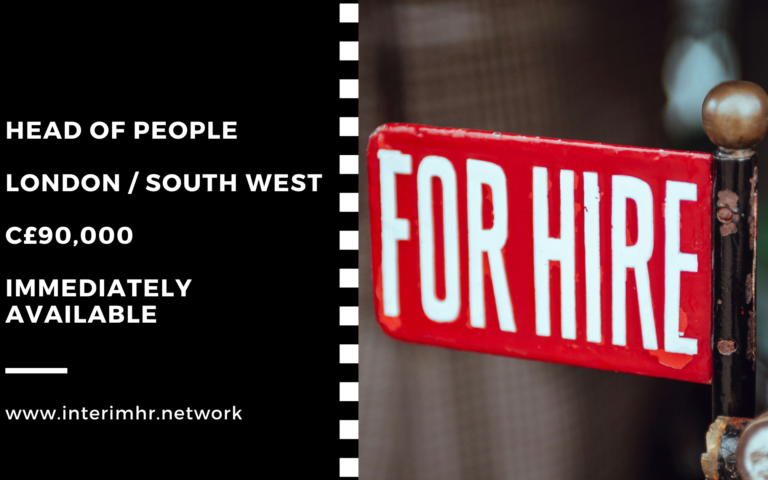 Head of People – London or South West – c90k