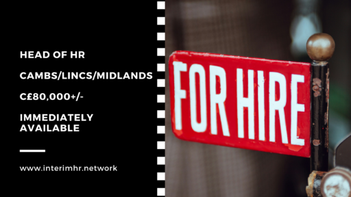Head of HR – Cambs | Lincs | East Midlands – c£80k+/-